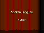 Spoken Language