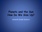 Planets and the Sun How Do We Size Up?