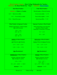 Fraction Number Concepts – Basic College Mathematics – K