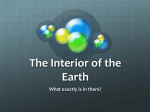 The Interior of the Earth