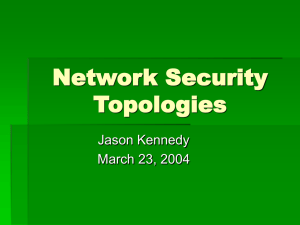 Network Security Topologies