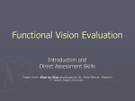 Functional Vision Evaluation - Stephen F. Austin State University