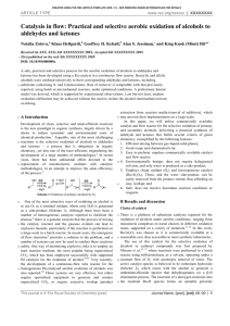 Practical and selective aerobic oxidation of alcohols to