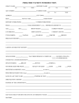 Chiropractic Pediatric Intake Form