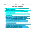 Electricity Web Quest Report