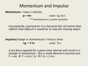 Conservation of Momentum