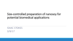 Size-controlled preparation of nanosoy for