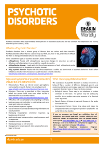 psychotic disorders