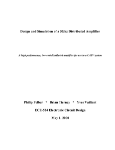 ii construction of our distributed amplifier