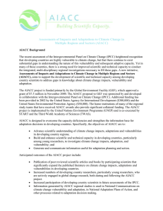 Assessments of Impacts and Adaptations to Climate Change in