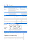 Travel Questionnaire