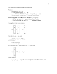 1 THE MULTIPLE LINEAR REGRESSION MODEL Notation: p