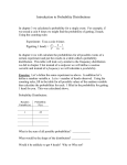 Introduction to Probability Distributions