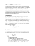 “Theoretical” Reference Distributions