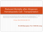 Reduced Mortality after Allogeneic Hematopoietic