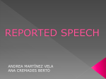 REPORTED SPEECH