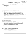 More Sentence Variety Tools - Garnet Valley School District