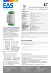 Two threshold control unit for current or voltage input