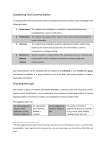 Completing Oral Communication Choosing the topic