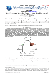 Novel Intrusion Detection System Using Hybrid Approach