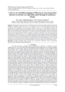 A Survey on: Stratified mapping of Microarray Gene Expression