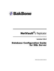 NetVault : Replicator