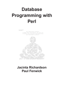 Database Programming with Perl