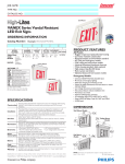 VANEX Series Vandal Resistant LED Exit Signs