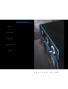 Hovland HP-100 at AllegroSound.com