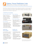 Optima™ Power Distribution Units