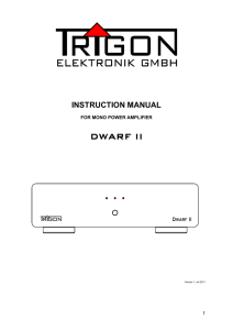 DWARF II - Trigon Audio