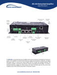 MS-450 Networked Amplifier Specifications*