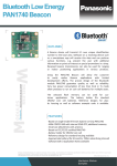 Bluetooth Low Energy PAN1740 Beacon