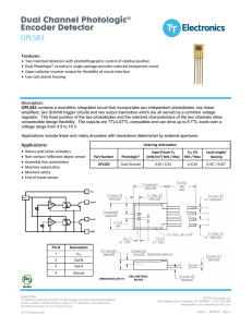 Dual Channel Photologic Encoder Detector