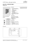 PNOZ X7P Data sheet