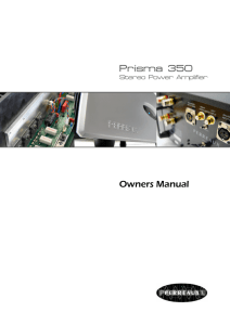 350 Power Amplifier Owners Manual