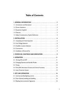 Acom 1000 Operation Manual