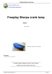 Freeplay Sherpa crank lamp