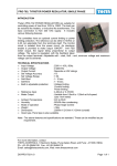 PRG-702: TYRISTOR POWER REGULATOR, SINGLE PHASE