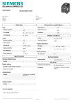 Data sheet for SINAMICS V20 Rated data General tech. specifications Ambient conditions