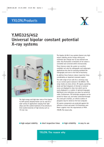 Y.MG325/452 Universal bipolar constant potential X-ray systems YXLON.Products