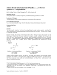 Sodium Borohydride Reduction of Vanillin