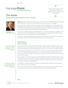 The dollar: Separating perception from reality.