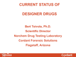 CURRENT STATUS OF DESIGNER DRUGS