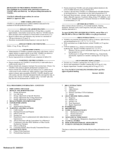 HIGHLIGHTS OF PRESCRIBING INFORMATION •