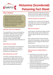 Histamine (Scombroid) Poisoning Fact Sheet