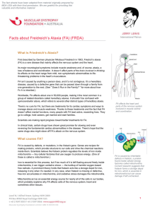 Friedreich`s Ataxia (FA)