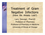 Treatment  of  Gram Negative  Infections