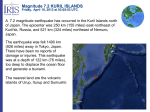 Magnitude 7.2 KURIL ISLANDS