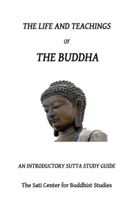 the buddha - Sati Center for Buddhist Studies